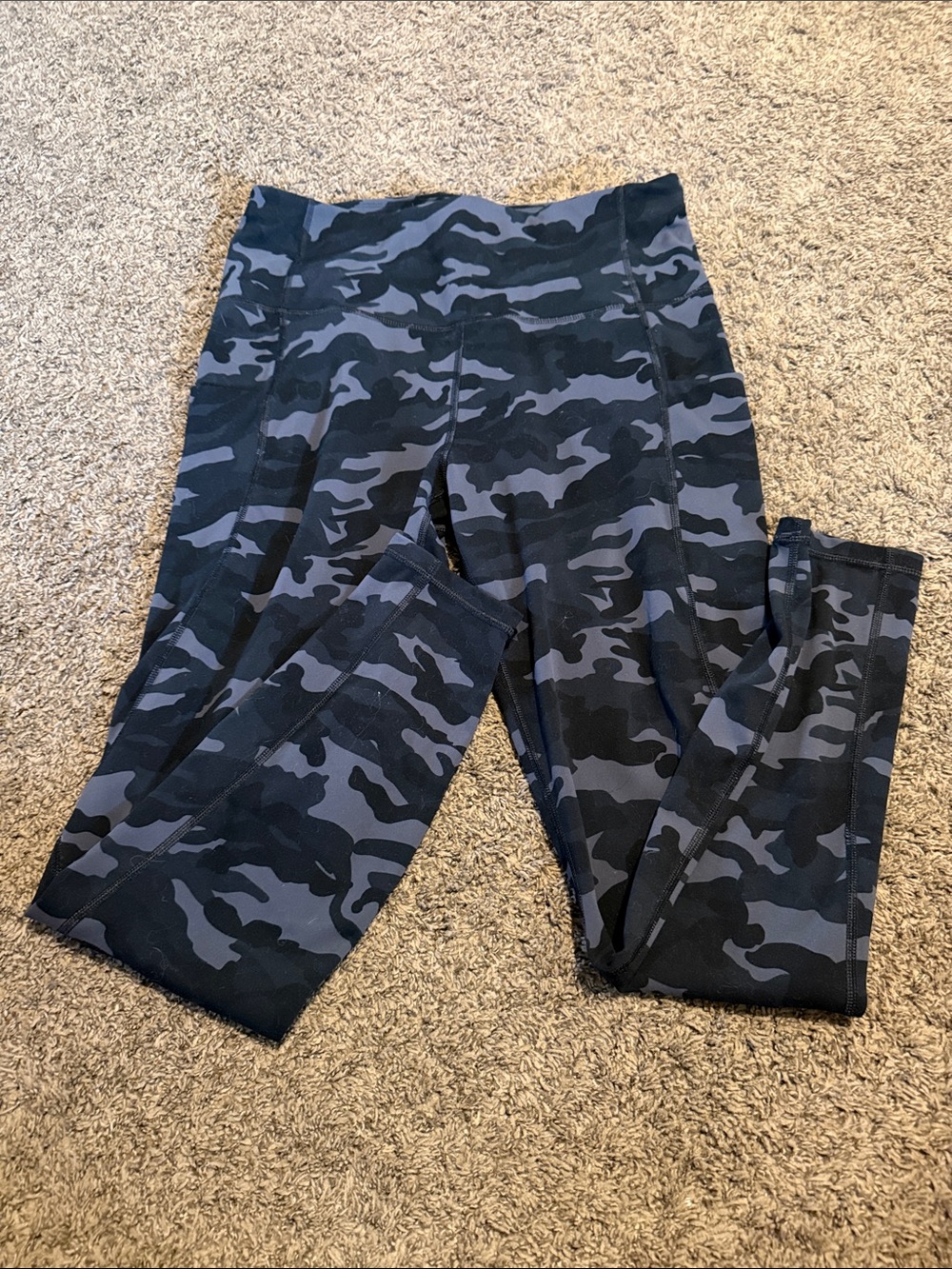 Black Camo Leggings - Active Bottoms